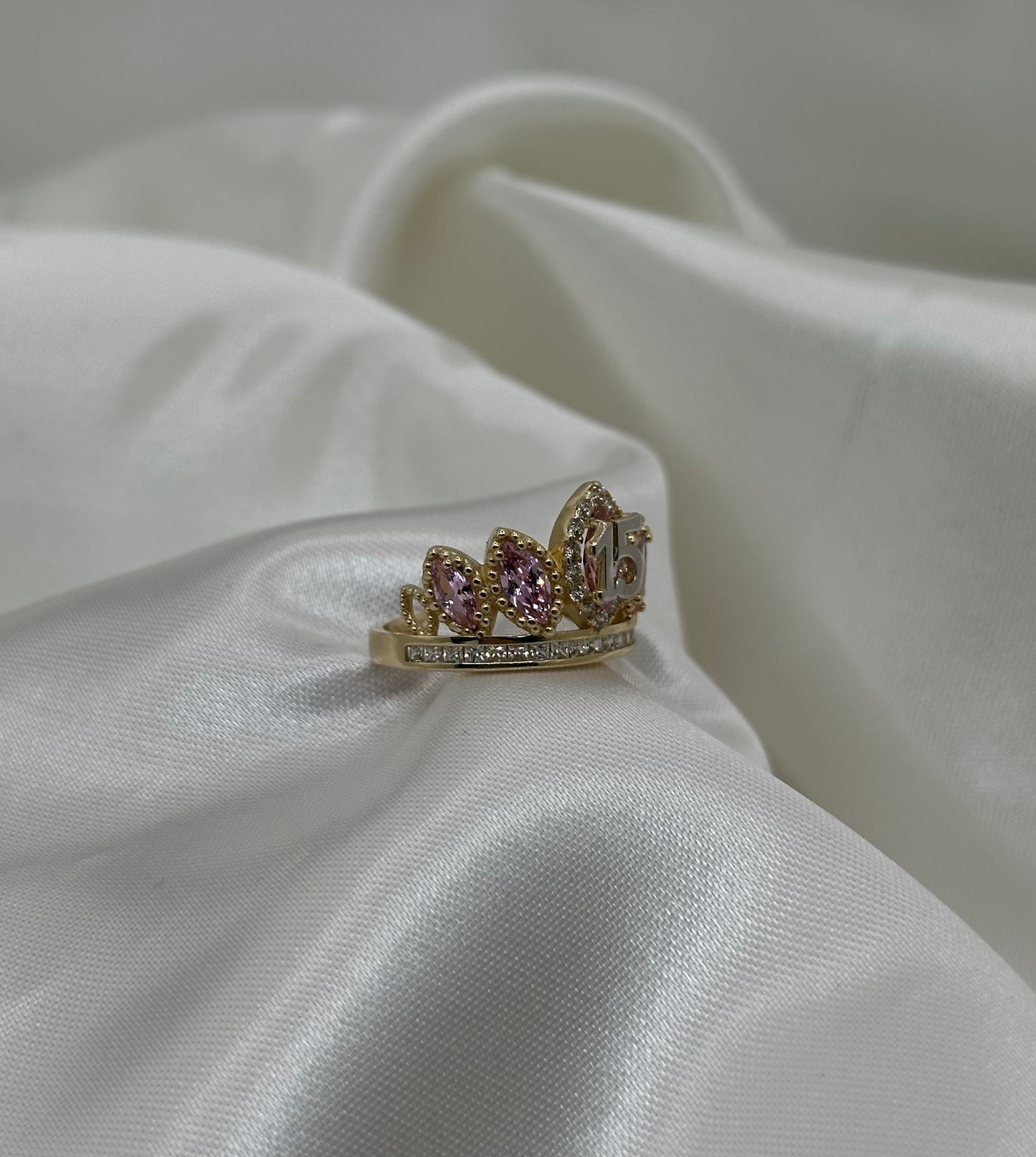 14k Gold Quince Ring Pink