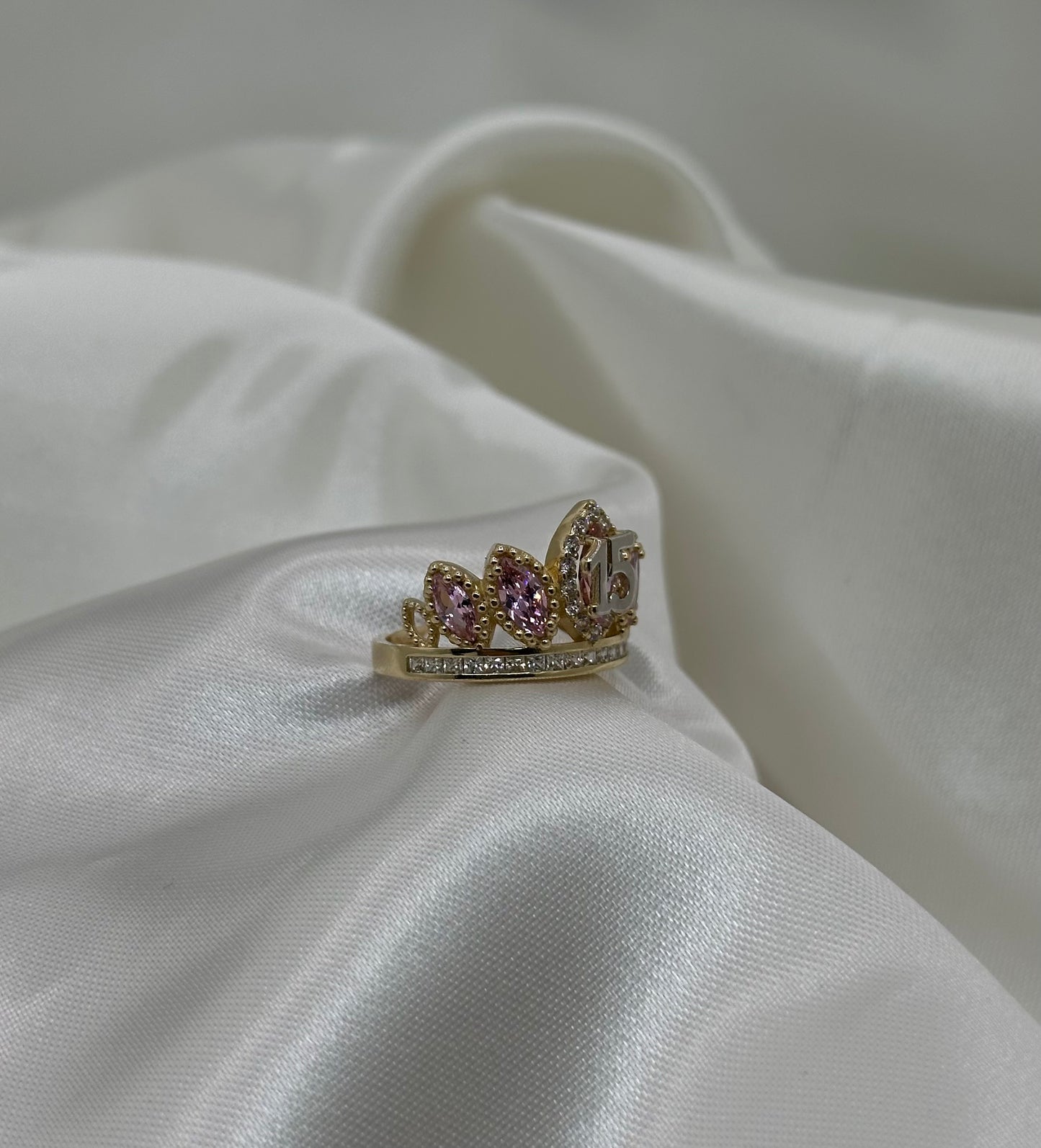 14k Gold Quince Ring Pink