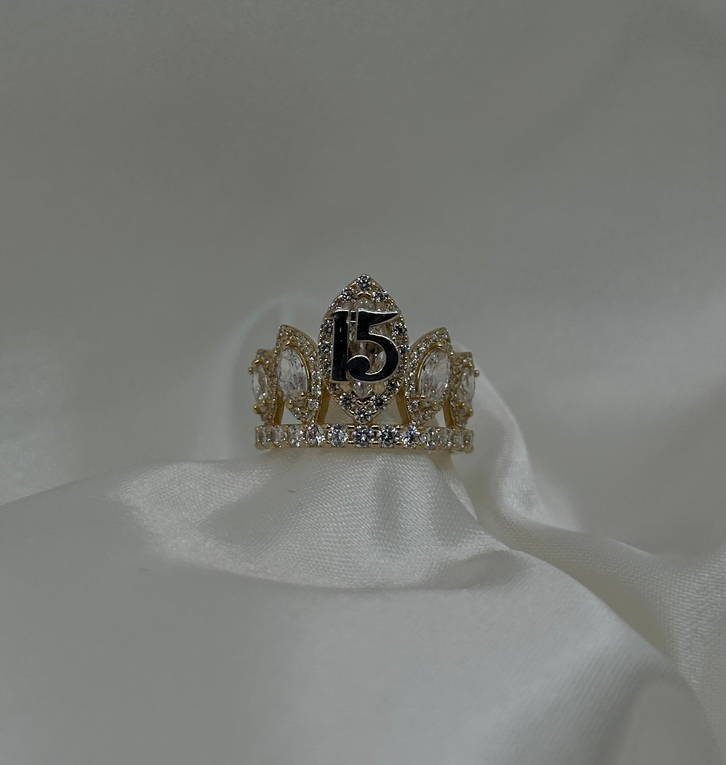 14k Gold Quince Ring Crown