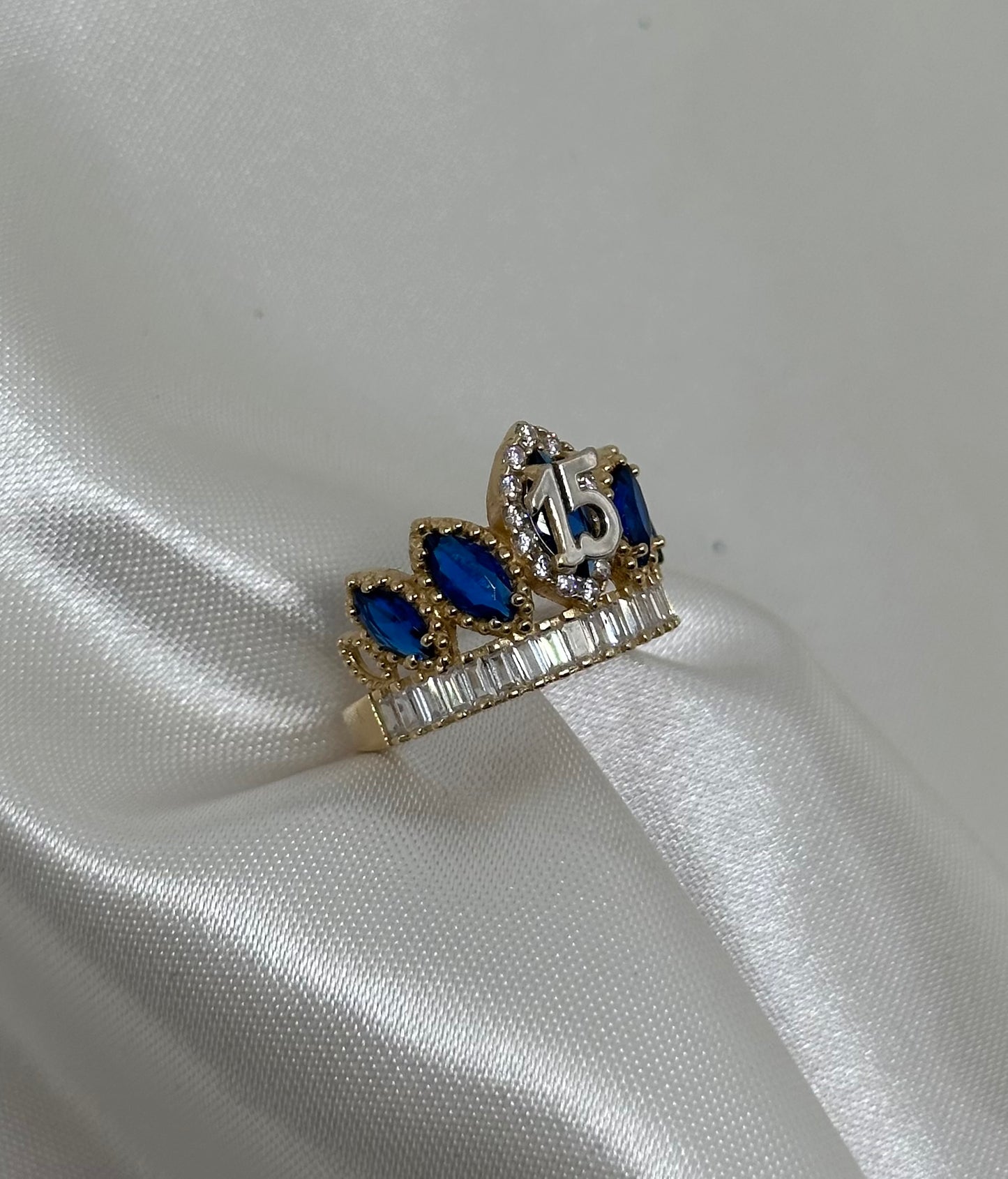 14k Blue Quince Ring