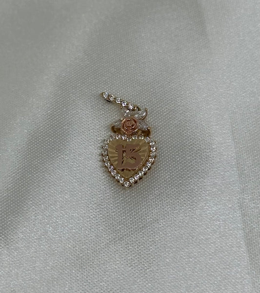 14k Gold quince pendant