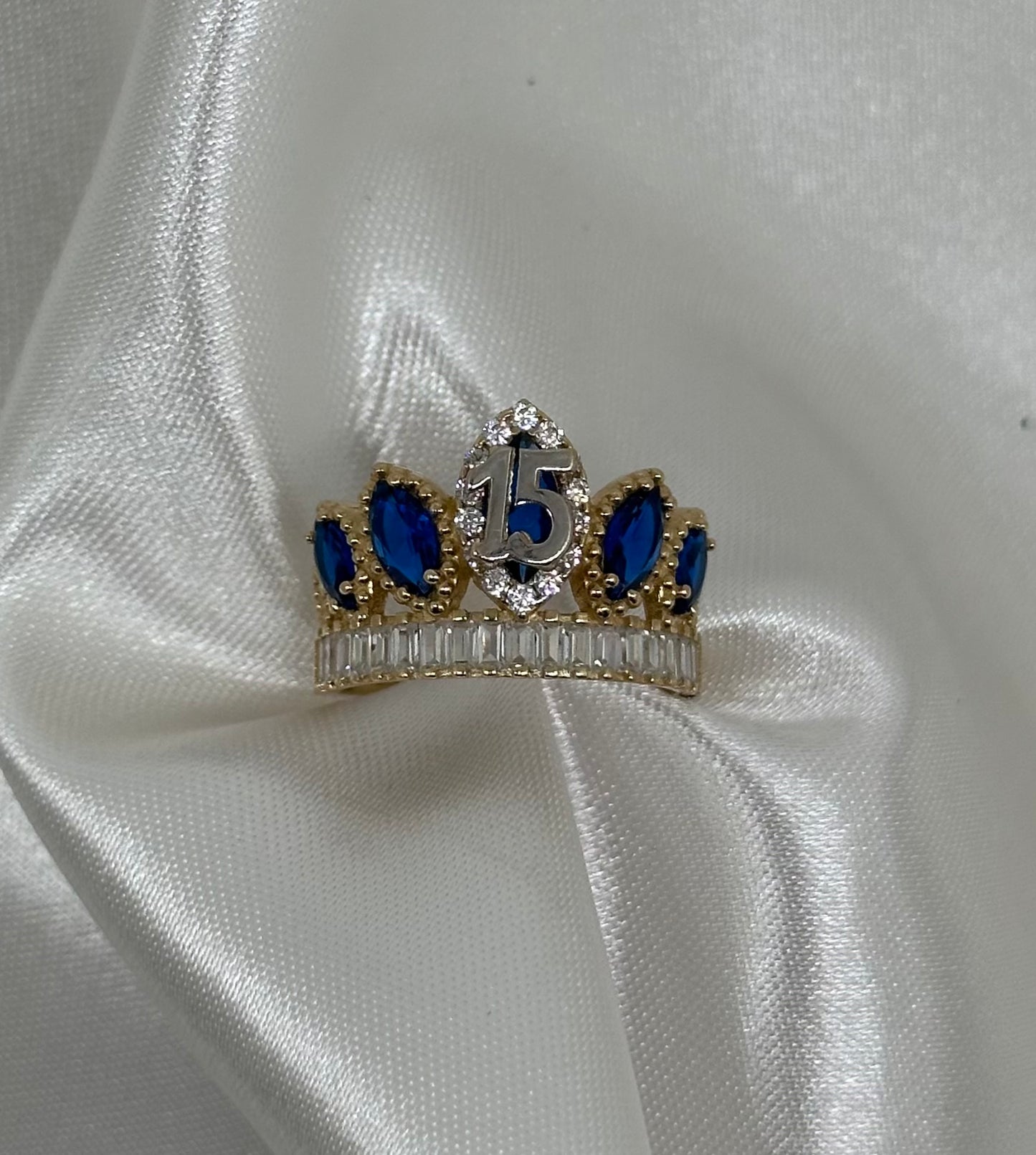 14k Blue Quince Ring