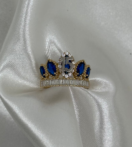 14k Blue Quince Ring