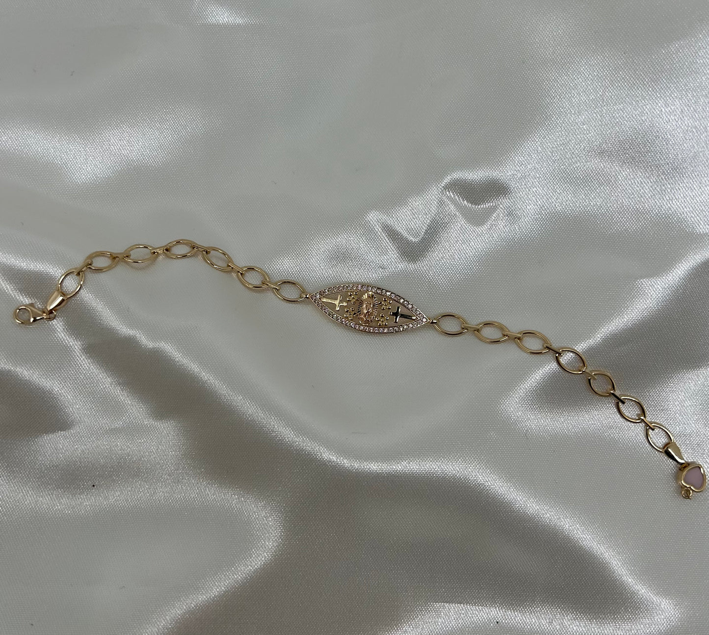 14k Virgen Cross Esclava